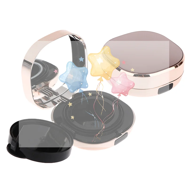 Modieuze Luchtkussen Foundation DIY Box Mini Leuke Lege Bladerdeeg Box Draagbare Spiegel Voor Bb Cream Cosmetische Make-up Case Container
