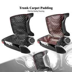 Motorcycle Pack Trunk Carpet Liner Leather Bags Pad Inner Pad For Harley Touring Road King Street Electra Road Glide CVO 2014-Up