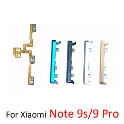 Power Volume Button Flex For Xiaomi Redmi Note 9s 9 Pro Original Phone Housing Frame On Off Side Key Parts For Redmi 9 Pro 9s