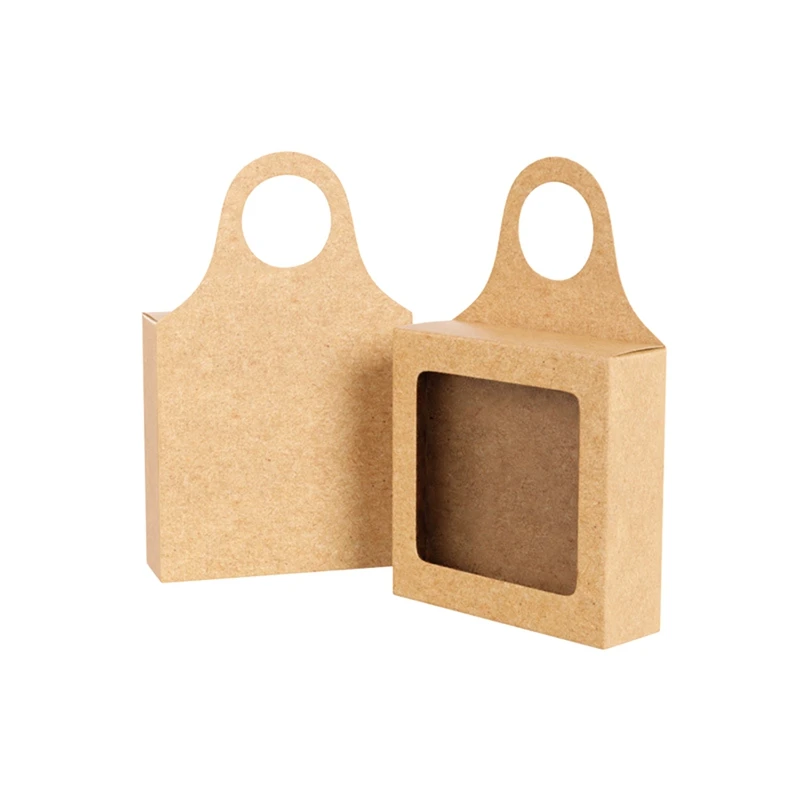 50 Pcs Wine Accessory Sets Wine Candy Boxes With Window Foldable For Christmas Wedding Party image 5