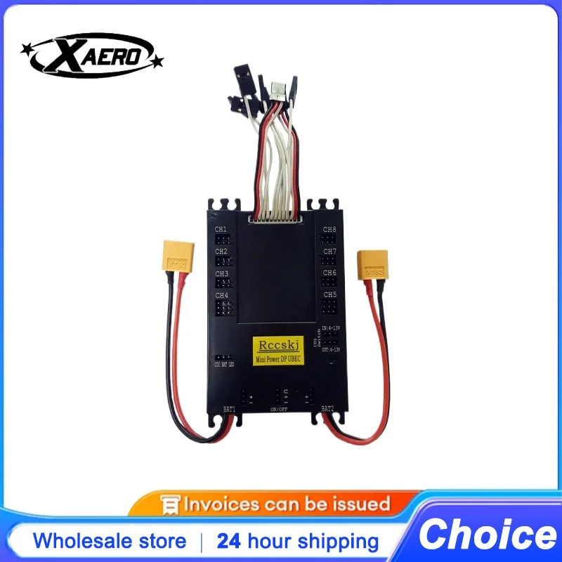 

20A UBEC Power Distribution Board for RC Drone FPV with Dual 5V/12V Output Servo Control & Short Circuit Protection