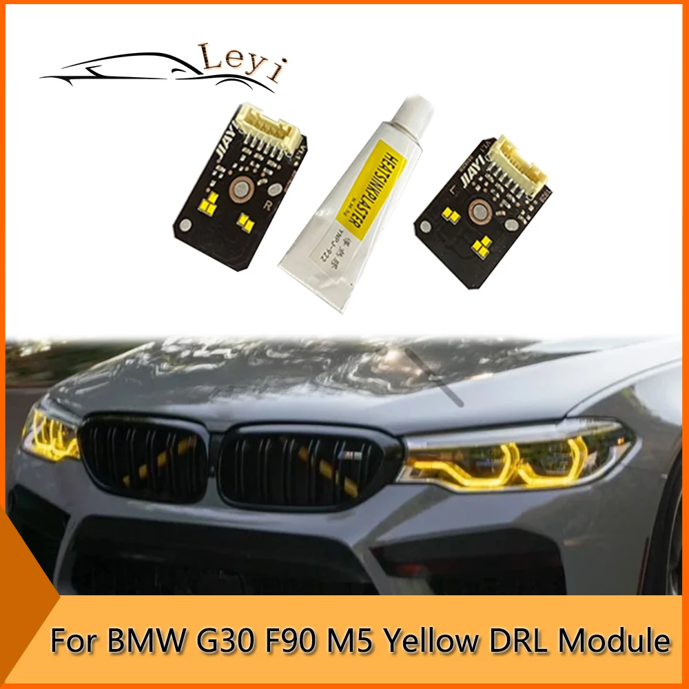 

Модуль DRL CSL золотисто-желтый для BMX 5 серии G30 F90 M5 светодиодный дневные ходовые огни сигнал поворота источник питания и воспроизведения