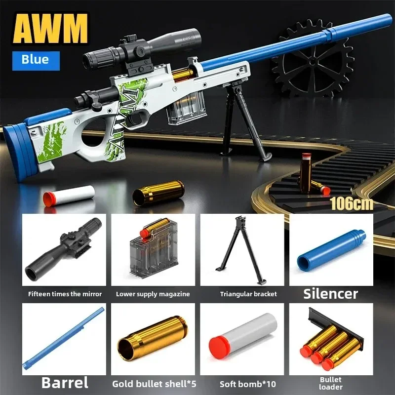 Grappig Continuous Fire ZP5 357 Revolver Launcher Speelgoedpistool met zachte dartkogels voor CS Outdoor Game Fun voor kinderen en volwassenen