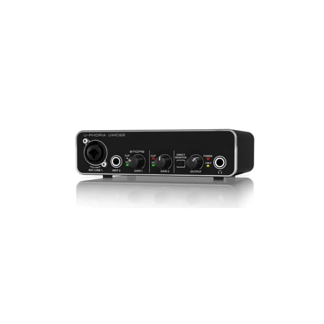 

Mi-crophone Am-plifier Sound Card Audio Interface Recording Sound Card USB Port For Connection And Po-wer UMC22