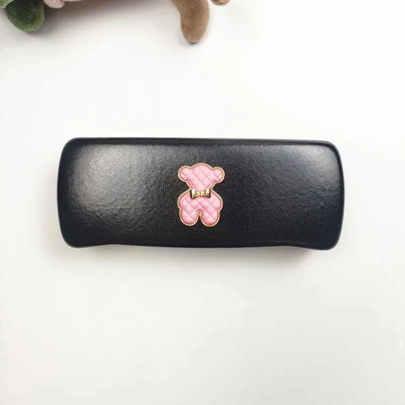 بو الجلود الصلب نظارات مربع المرأة الدب نمط نظارات حالة الصلب مكافحة الصحافة صندوق النظارات الشمسية النظارات حالات B9