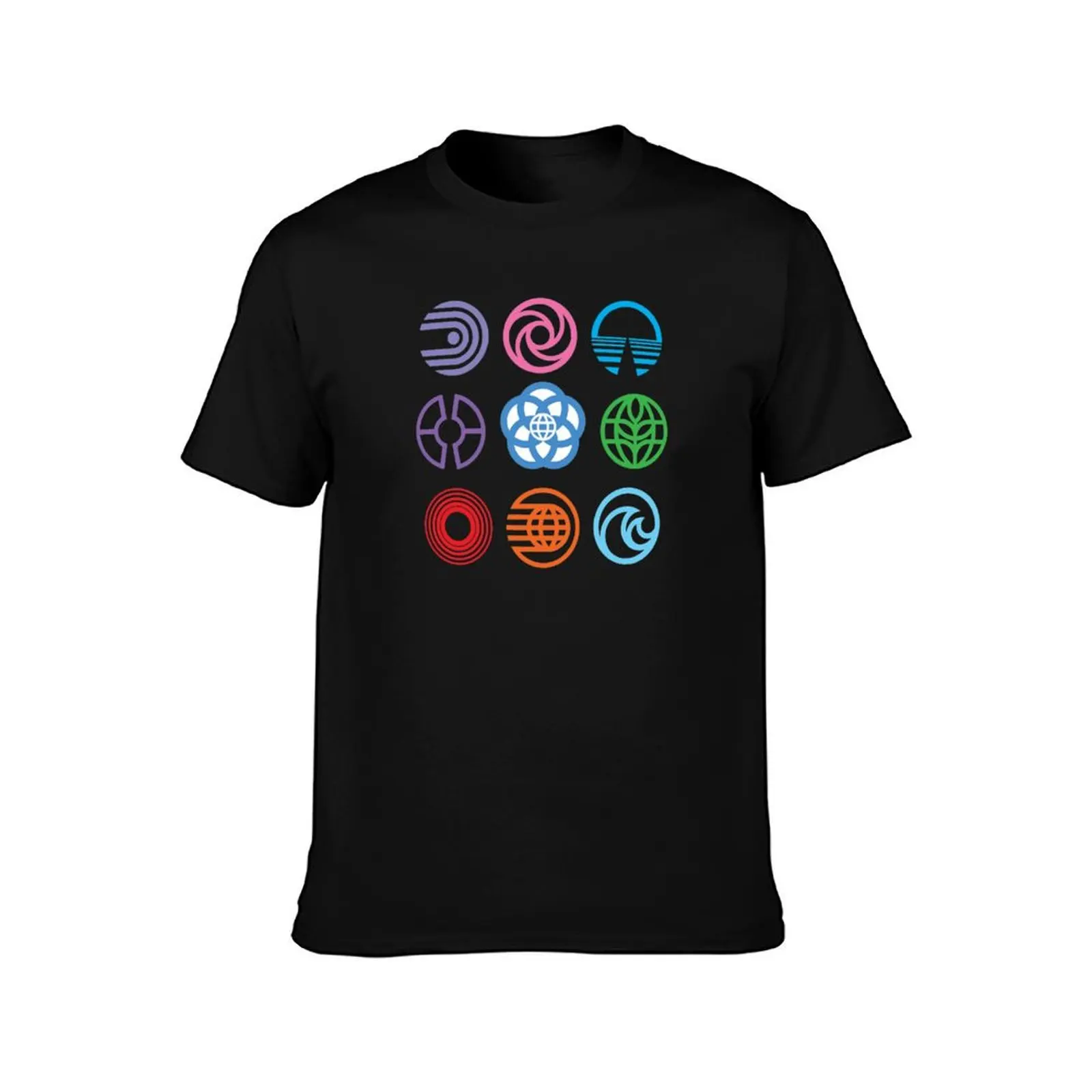The Symbols of Epcot T-Shirt Summer Casual Cotton Tee Oversized Streetwear Tops Vintage Graphic Print Loose Fit Short Sleeve