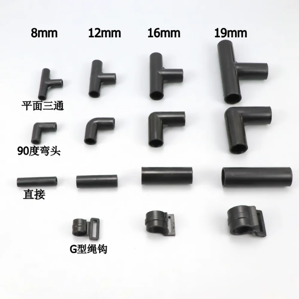 Versatile Pipe Fitting Connector For DIY Assembly Projects Plastic Elbow Tee Cross Joint Rigid Tube Structural Parts