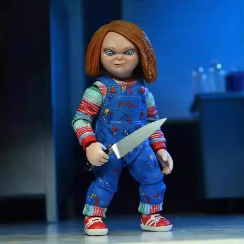 TV play Child's Play 12CM Chucky Joint mobility Action Figures PVC Model Statue Desk Decor Toys doll Collection Gifts boxed