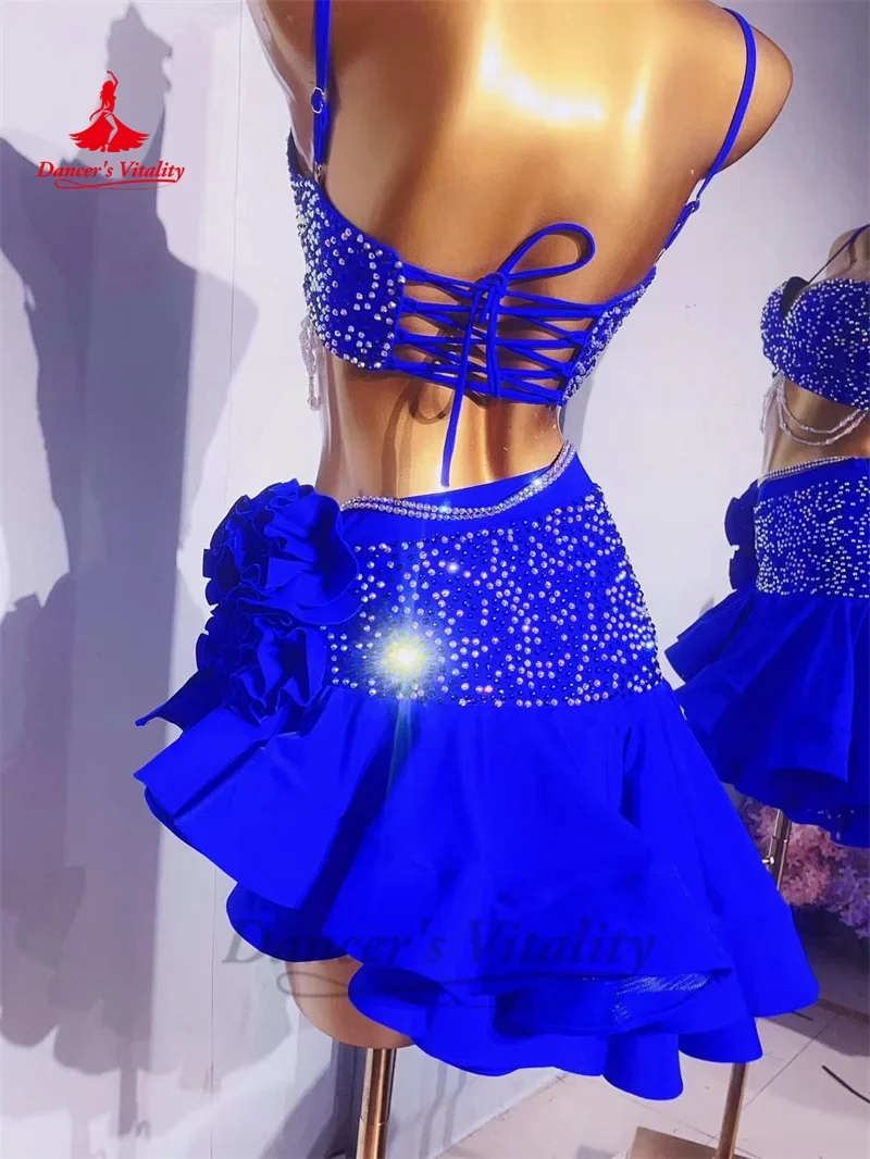 Latin Dance Dress for Women Customsized Rumba Chacha Tango Performance Competiton Costume Adult Child Latin Dancing dresses