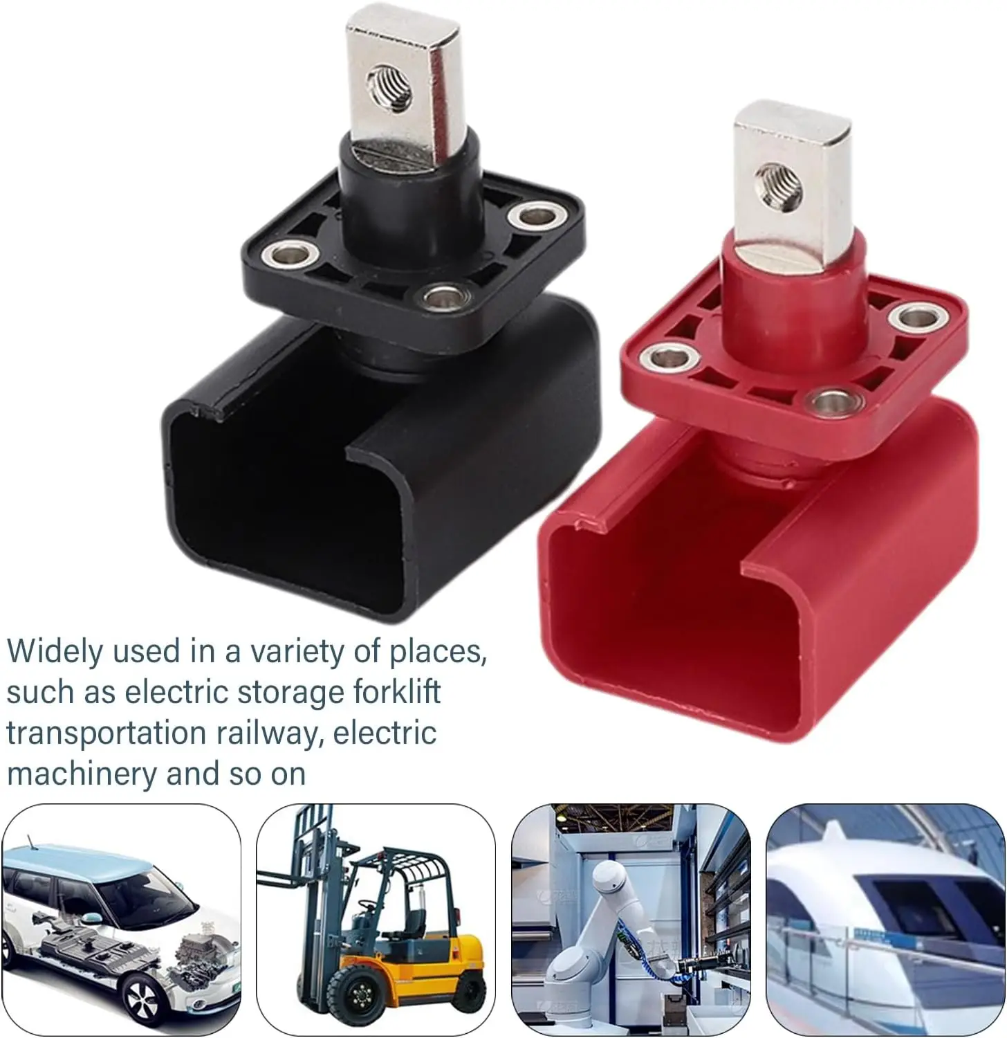 2pcs All Copper Lithium Battery Terminal Battery Connector Energy Storage Terminal High Current Copper Terminals