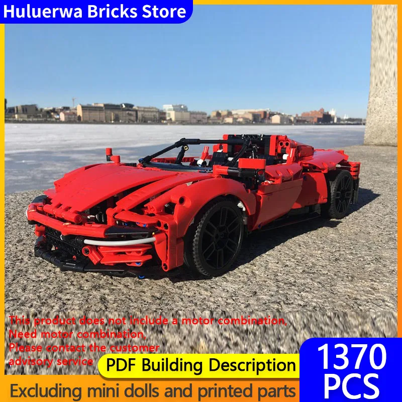 

Модель скоростного гоночного автомобиля MOC, строительные кирпичи Daytona SP3, модульная технология Hypercar, детские праздничные подарки, сборка игрушек, костюм