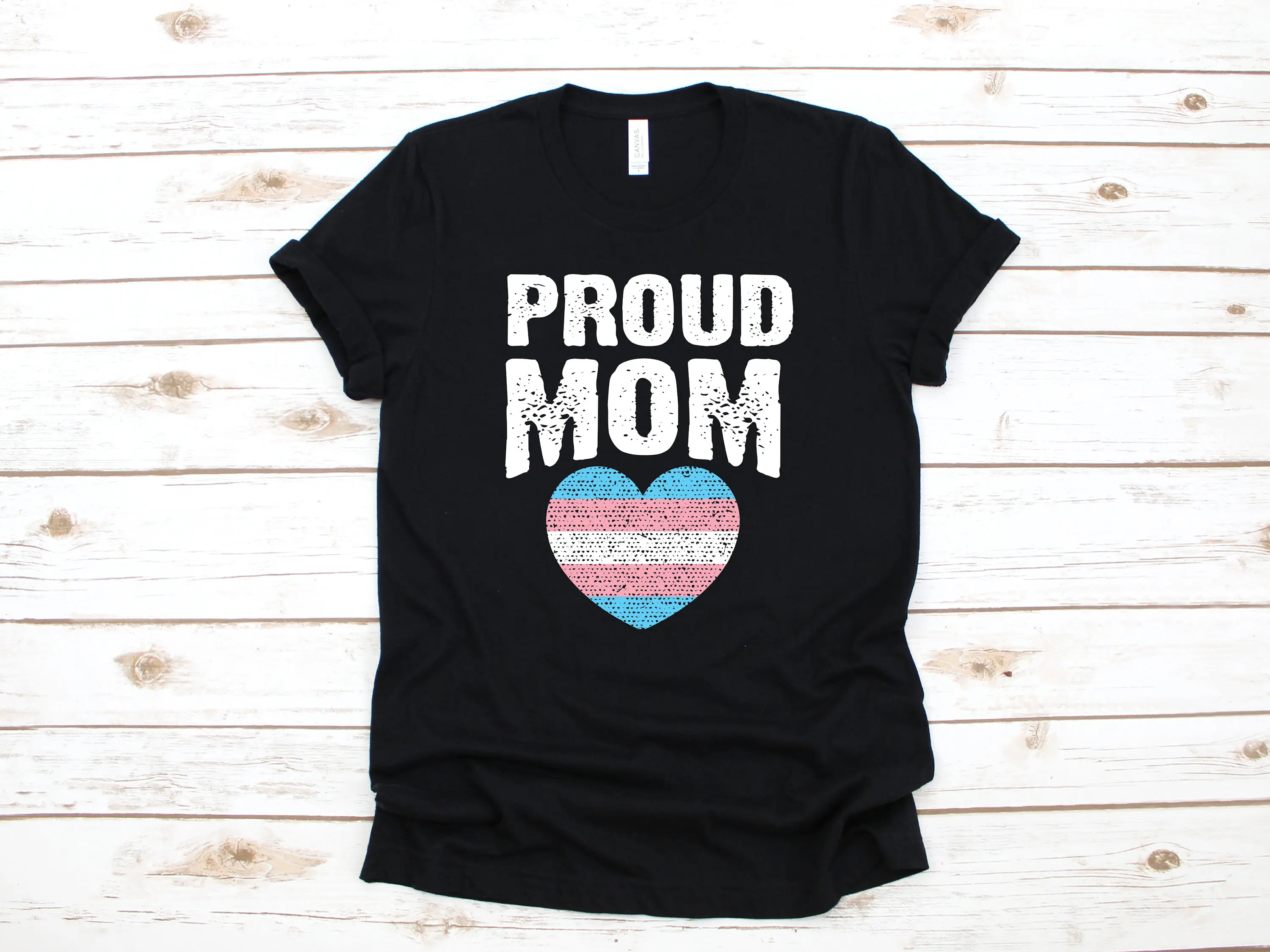 Proud Trans Mom T Shirt Transgender Moms LGBTQ SweaT Womens