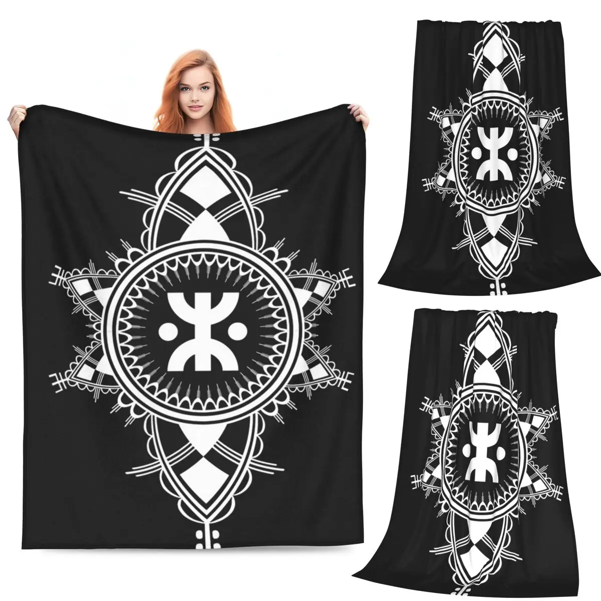 

Одеяла с белым символом Amazigh, фланелевое одеяло для дивана, теплое одеяло для дивана, постельные принадлежности, дорожные пледы, покрывало, одеяло