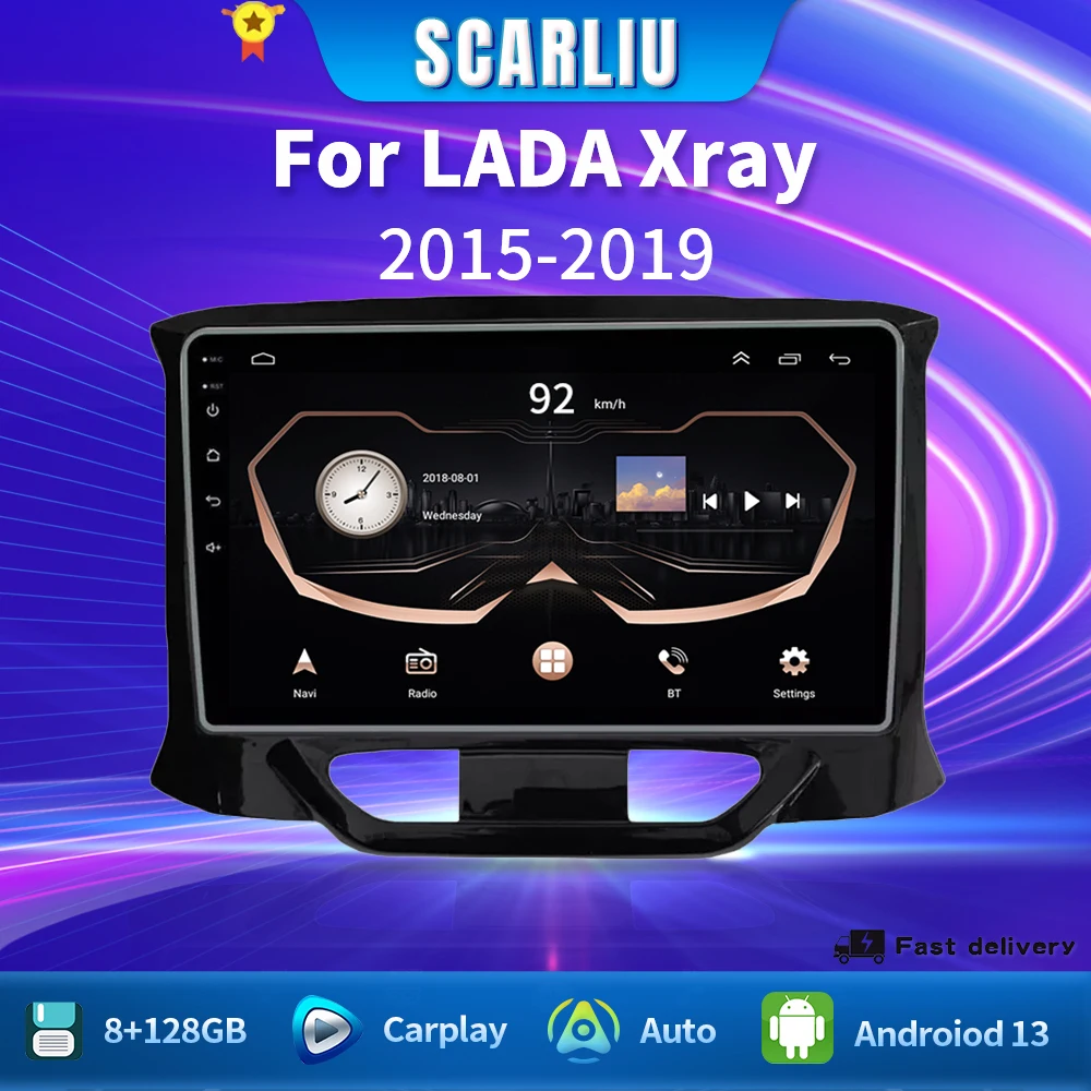 for LADA Xray X Ray 2015-2019 Multimedia Player Navigation GPS Stereo Wireless Carplay Auto Android 2 Din Car Radio