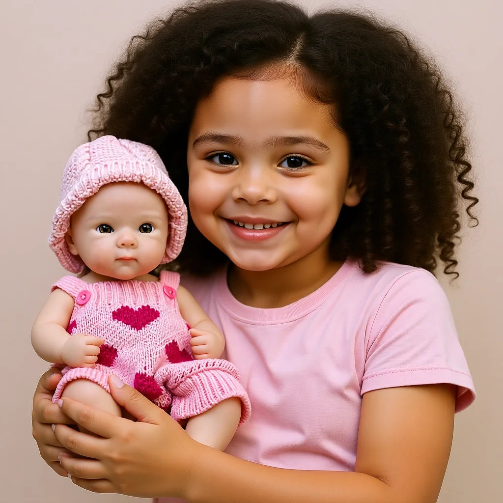 

Can Open Mouth 13 Inch Silicone Bebe Bettie Reborn Doll Handmade Lifelike Newborn Baby Girl For Children Birthday Gifts