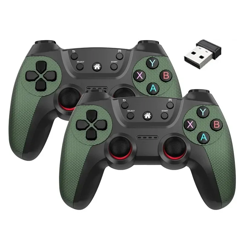 Wireless doubles game Controller For Linux/Android phone For Game Box Game stick PC Smart TV Box 2.4G gamepad Joystick view 4