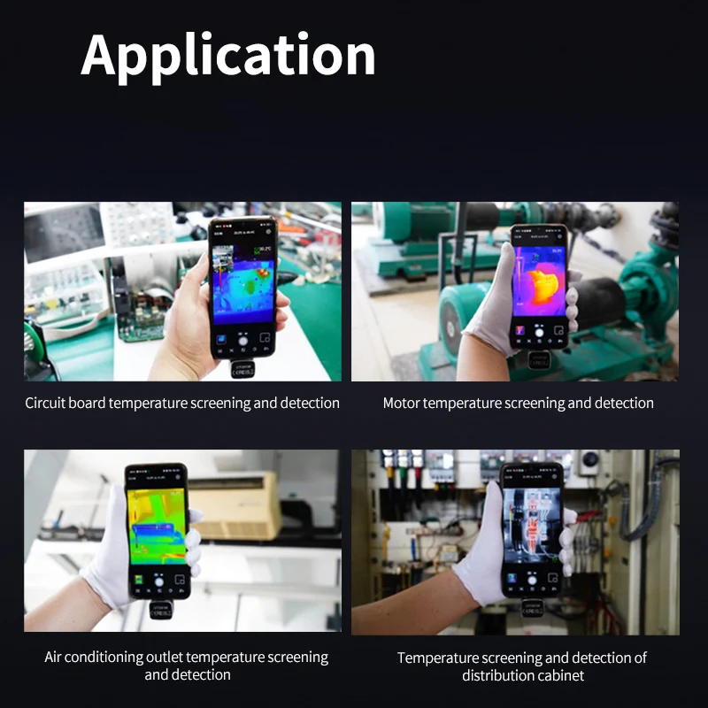 UNI-T Thermal Imaging Camera For Phone UTI261M Infrared Thermal Camera For Smartphone Manual Focus PCB Circuit Fault Testing