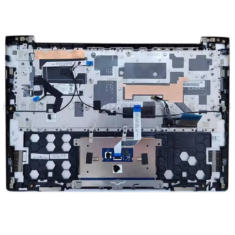 S+95% New Original Palmrest Keyboard Upper Case 0ND1K9 0VPXJW For Dell Inspiron 7390 7391 2-in-1 Black Silver Replacement