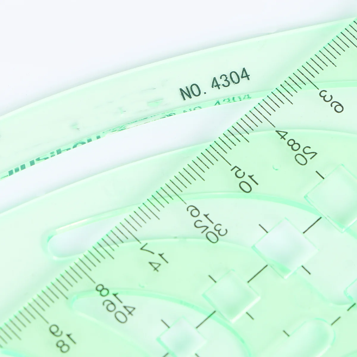 11 pcs Drawing Template Set Green Transparent Geometric Shapes For Drafting Design Architecture School Office Use Painting Aid