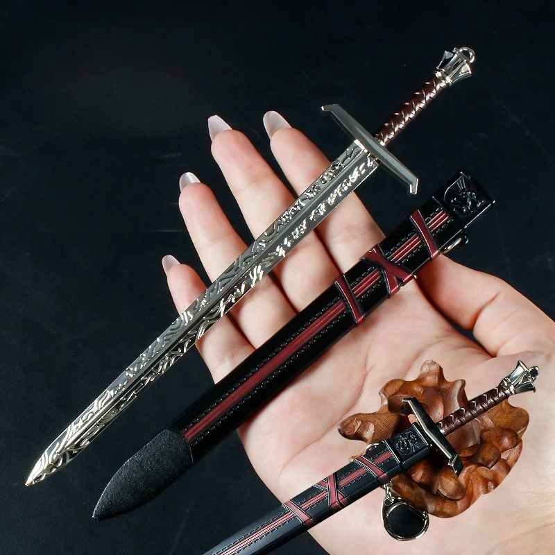 22 CM Gadżety do gier Miecz Zwycięstwa Model Broni Kolekcjonerskie Ozdoby na Biurko Kreatywne Prezenty Urodzinowe dla Przyjaciół Zabawka dla Chłopca