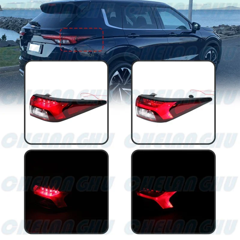 LED Tail Light For Mitsubishi Outlander PHEV 2022 2023 2024 Right Outer Side Rear Lamp Brake Light Car accessories