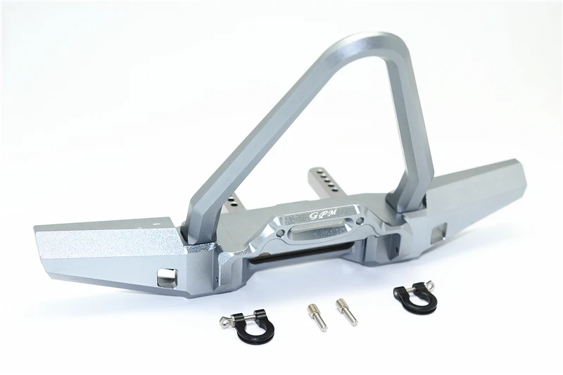 المصد الأمامي من الألومنيوم GPM مع حلقات على شكل حرف D (تصميم مدبب) 1/10 TRX4 DEFENDER TRAIL CRAWLER-82056-4 #4