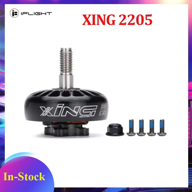 

iFlight XING 2205 2300KV/3200KV Двигатель 4-5S Совместимость 1500 г Макс. тяга с ЧПУ Титановые винты для 5-дюймовых гонок без дрона/фристайл