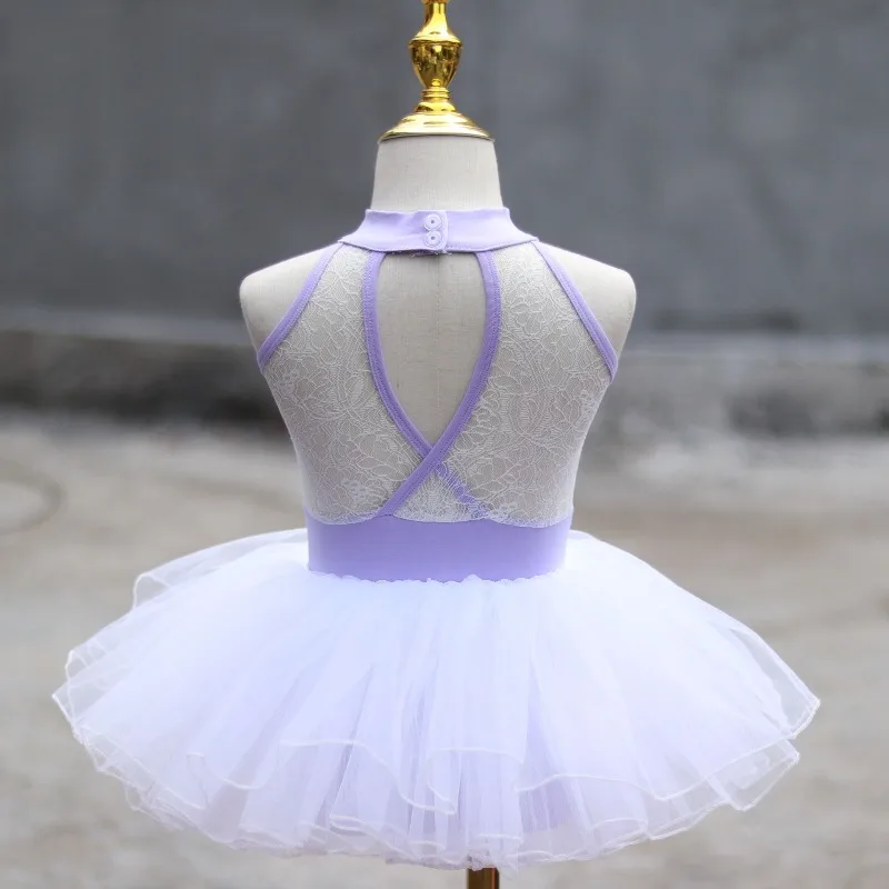 

Ballet Tutu Dance Set Sleeveless Lace Soft Breathable Summer Latin Stage Training Wear Elegant Dance Outfit Gymnastics Bodysuit