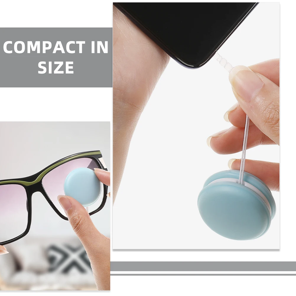 

6pcs Screen Cleaners Microfiber Silicone PP Travel Size Lens Wipes for Phone Camera Eyeglasses Tablets Dust Fingerprint Remover