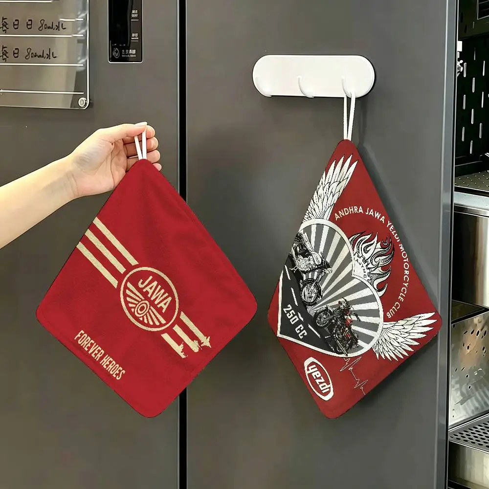 J-JAWAS Logo Polyester Cotton Hand Wiping Towel, Hanging Towel, Quick Dry For Kitchen Bathroom Daily Supplies