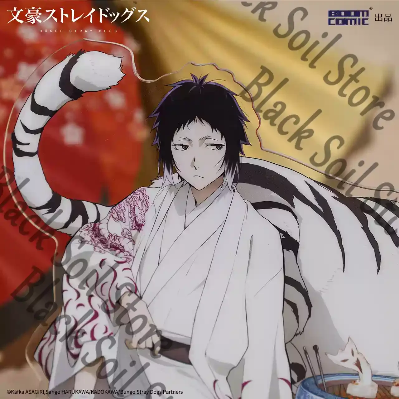 Anime Bungo Stray Dogs Dazai Osamu Nakahara Chuya Nikolai Gogol‌ Cosplay Cartoon Genuine Badge Signboard Color Paper Collection view 4