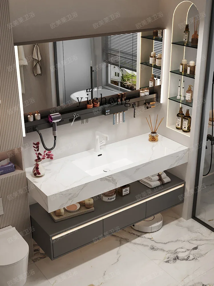 i10.10- Luxury Hotel Style Ceramic Bathroom Cabinet with Wash Basin for Bathroom and Toilet