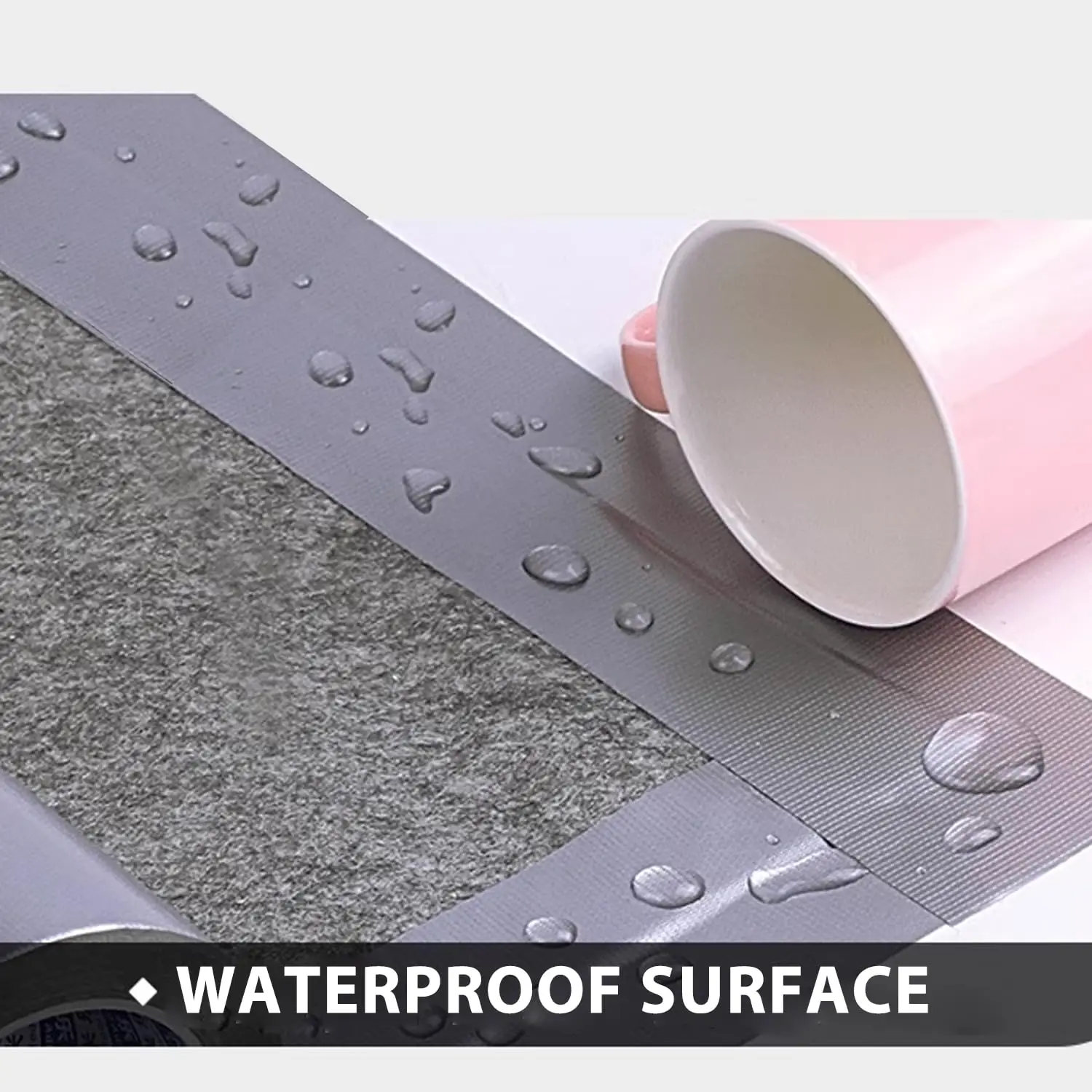 ダクトテープ ヘビーデューティー 防水 シルバー、強力な粘着性 ダクトテープ 残留物なし 大量 家庭用、DIY、屋外修理 手で切れる