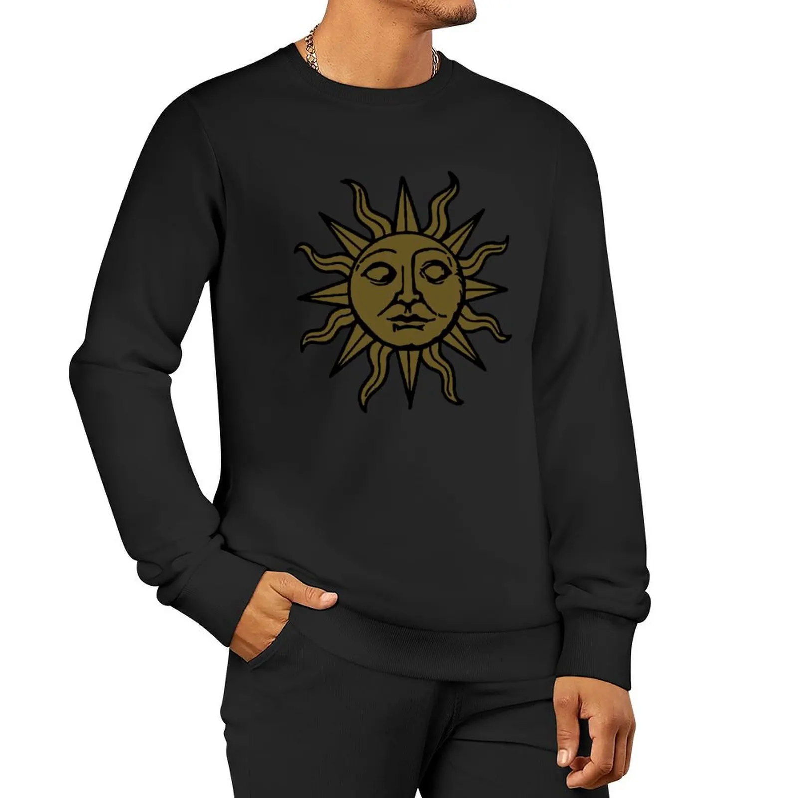 

Vintage Sun Pullover Hoodie men's sweat-shirt male clothes men sweatshirt
