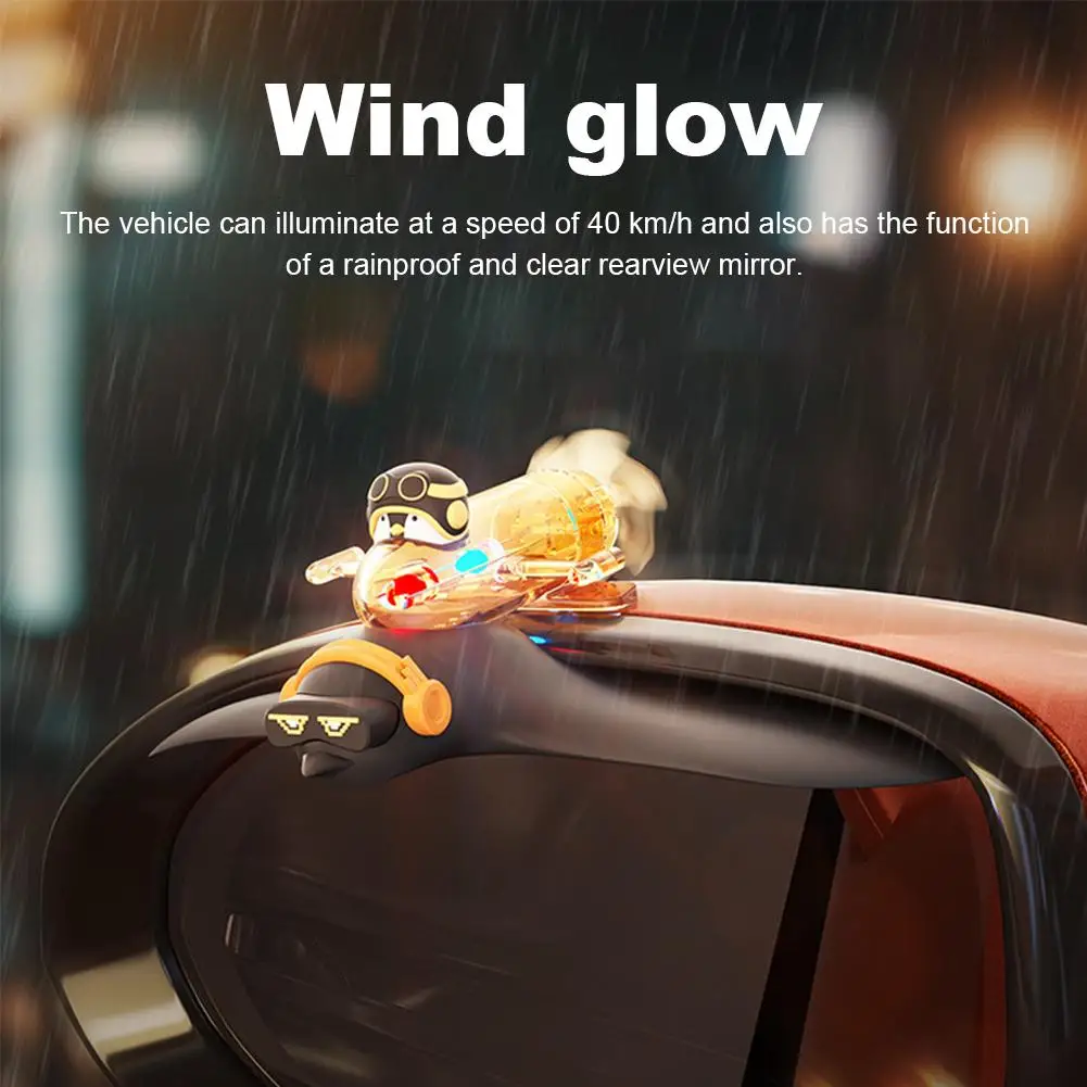 

Car Rearview Mirror Rain Rain Eyebrow Rain Cover View Cartoon Rain Decoration Mirror Rear Eyebrow Universal S M0C5