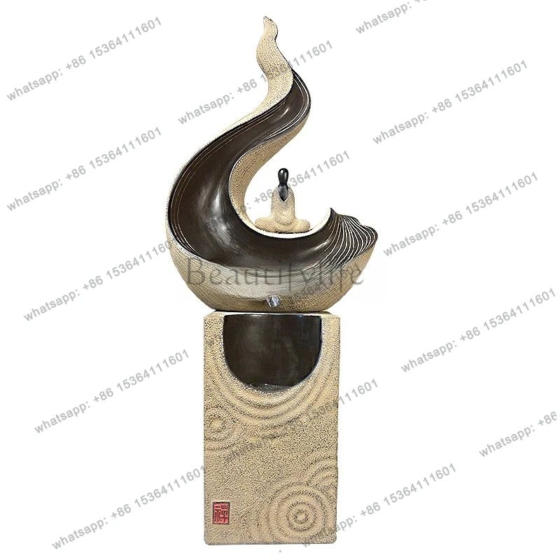 new Chinese-style living room, tea room, desktop running water ornament, Zen-style study, gift-giving decorations