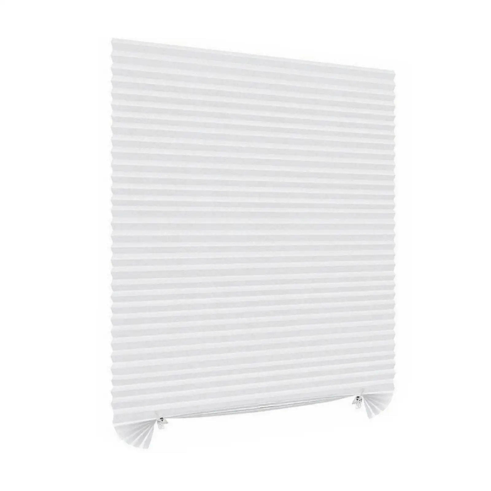 Pleated Blackout Shade Cut-to-Size No-Tools-Required Room Darkening Blackout Window Shade for Renters, Students, Bedroom,