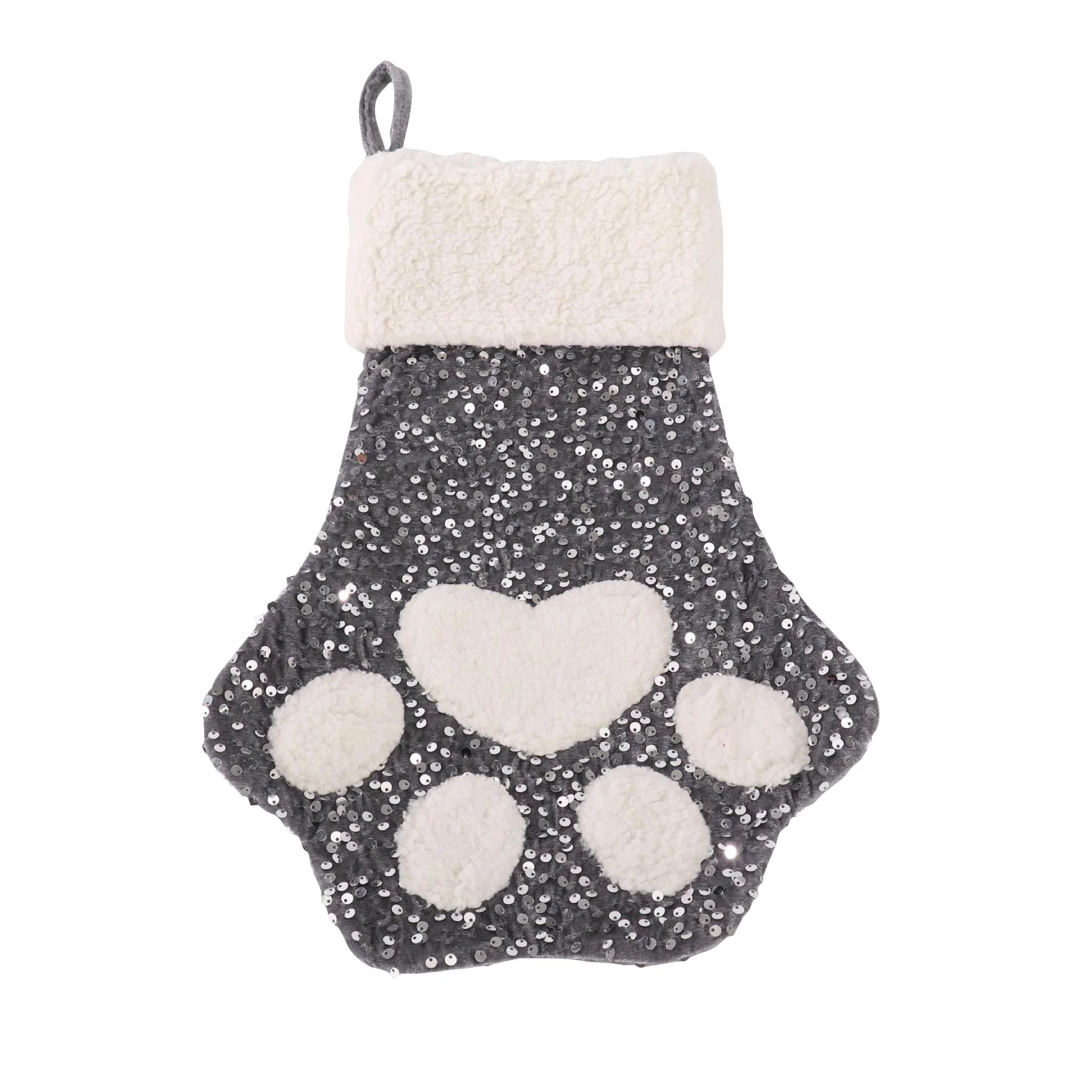 جوارب عيد الميلاد المتلألئة مع بريق مثالي لزينة عيد الميلاد والمدفأة العائلية وديكورات شجرة عيد الميلاد