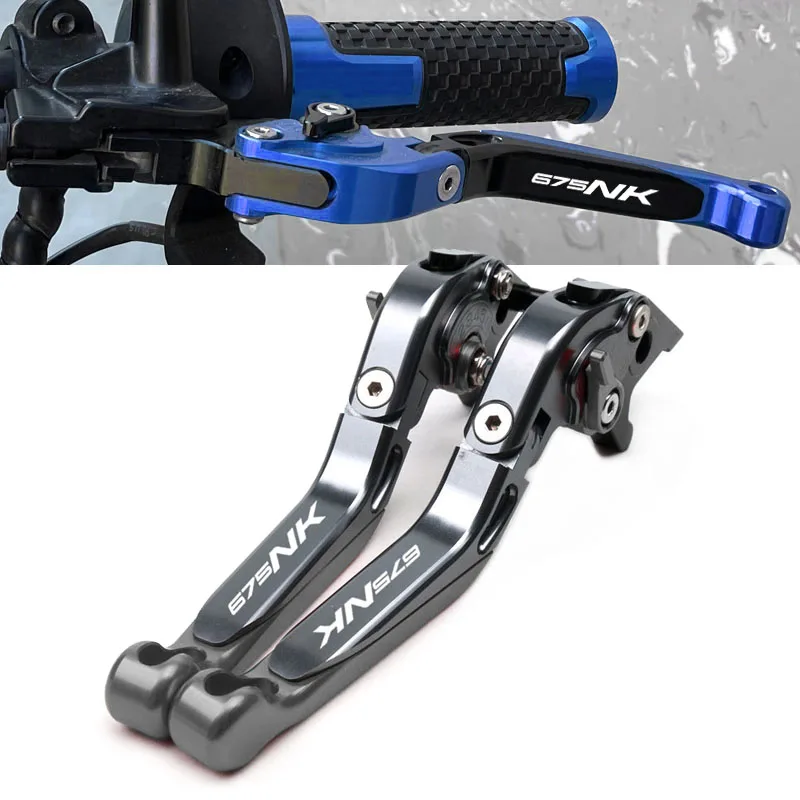 

Motorcycle Accessories Adjustable Folding Extendable Brake Clutch Levers For 675NK 675 NK 2025