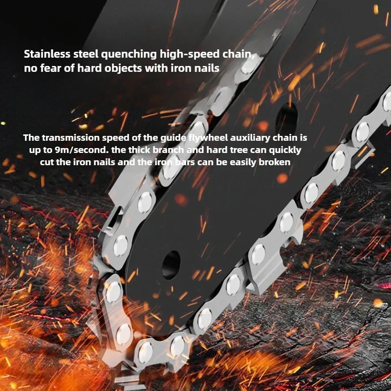 

Outdoor Lithium Battery Electric Chainsaw, Rechargeable, Small Handheld, One-handed, Mini Electric Saw