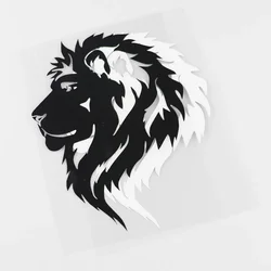 Car Stickers Decor Motorcycle Decals Stylish Majestic Lion Decorative Accessories Creative Sunscreen Waterproof PVC,18cm*13cm