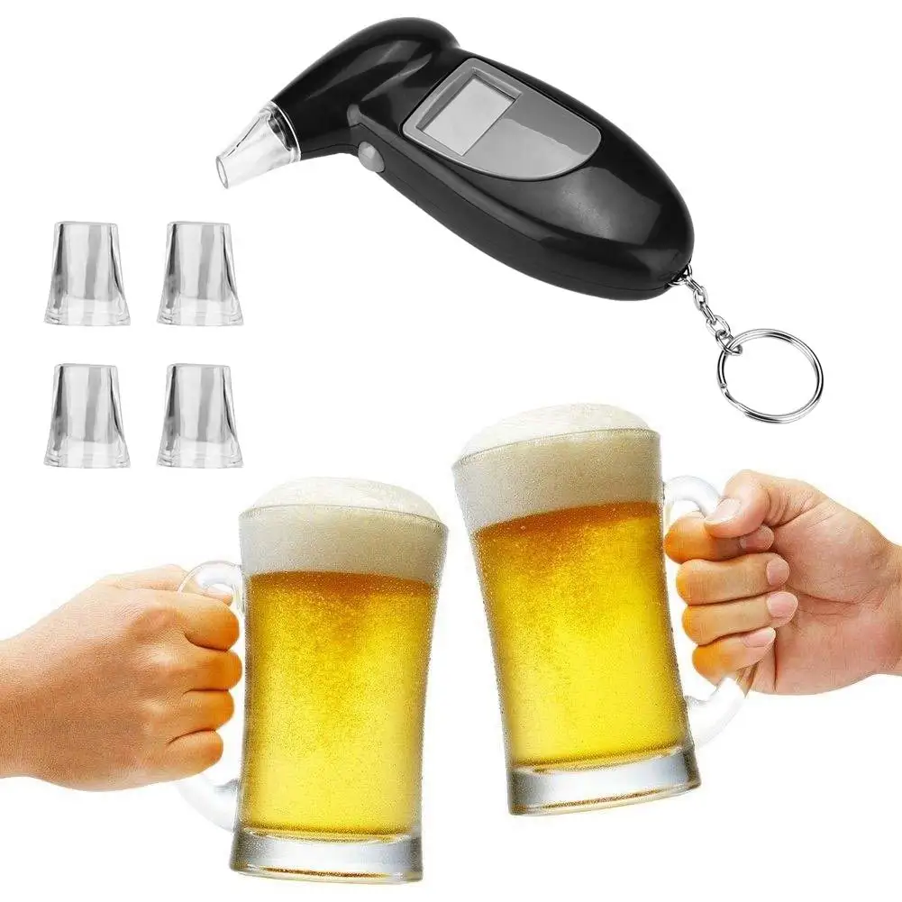New version Birds Beak Vehicle Breathalyzer Blowing Digital Display Detector For Vehicle Portable Drink-driving Breathalyzer image 3