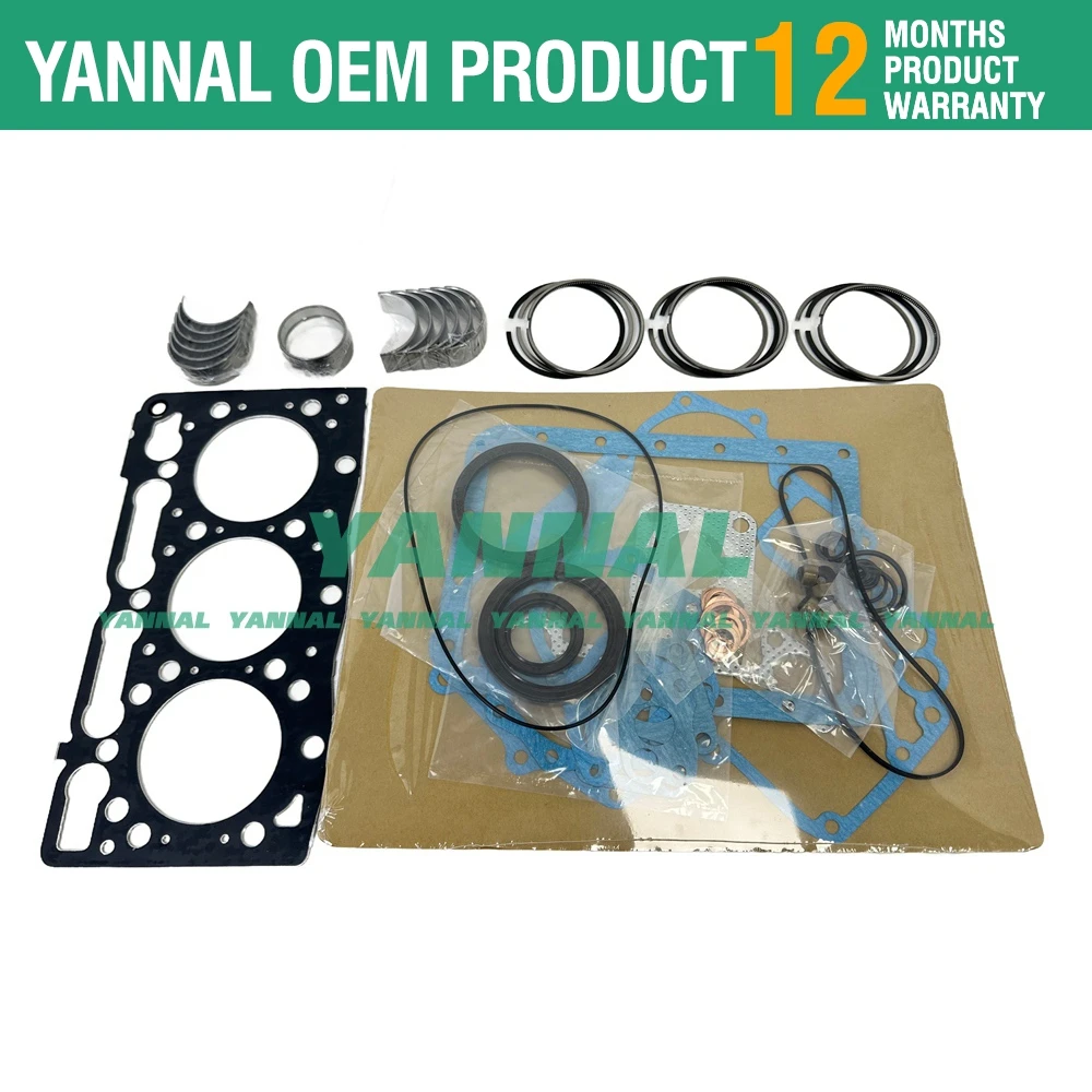 D905 D905E D905B Overhaul Kit For Kubota Engine Part Piston Ring Gasket Bearing