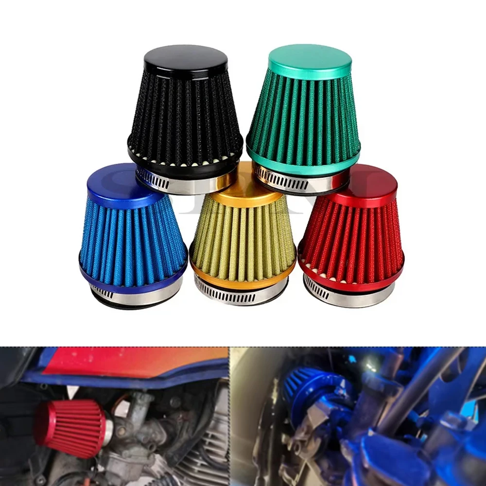 38-60MM High Flow Air Filter for Kawasaki Pit Bike Suzuki Off-Road Motorcycle 125 150 200 250 450CC ATV Lifan Loncin Zongshen