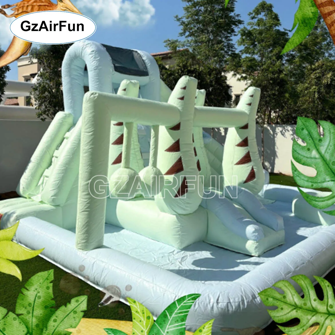 2025 New Fashion Outdoor Water Park Inflatable Bounce House Castle Slide with Pool Suitable for Kids Activities Party Rental