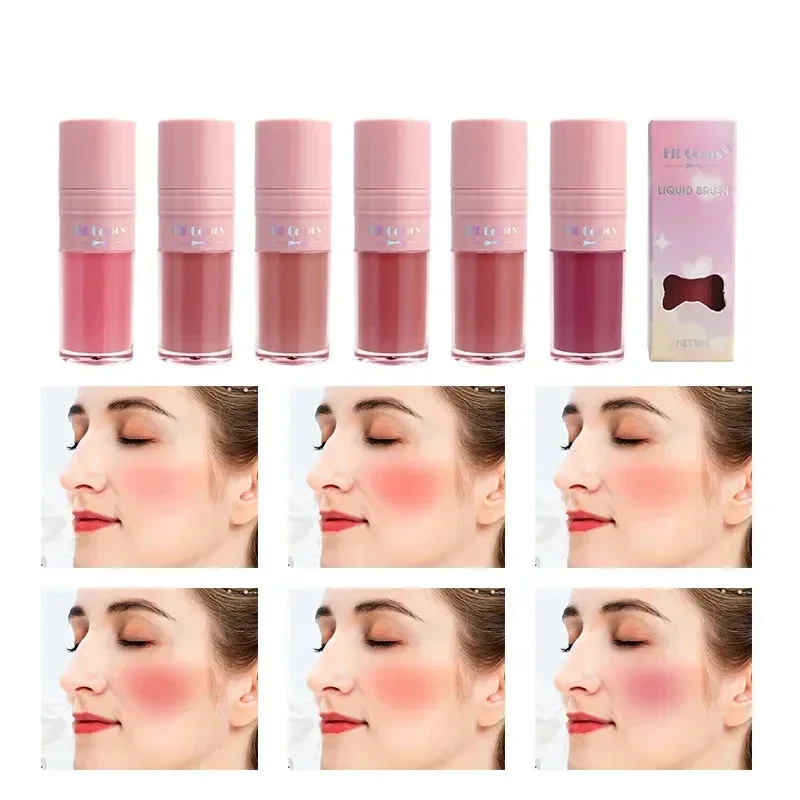 Heallor Liquid Cheek Blush viso nutriente Blush Gel Cream impermeabile multiuso occhi e labbra trucco Blush Stick cosmetici wit