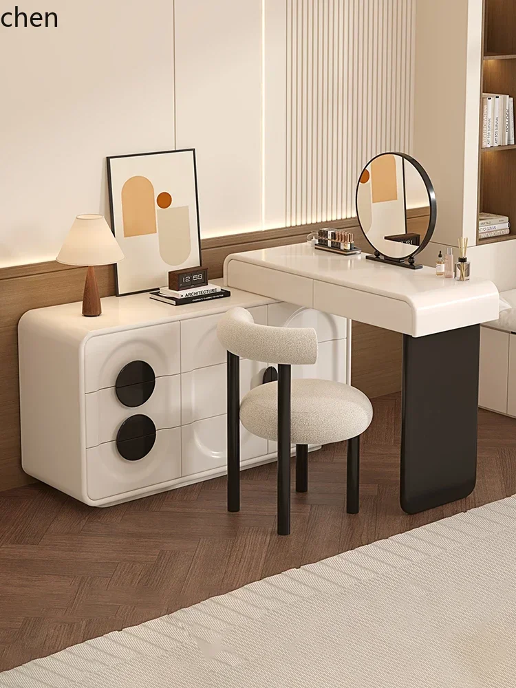 

b22dresser chest integrated bedroom modern simple makeup table solid wood bedside makeup table