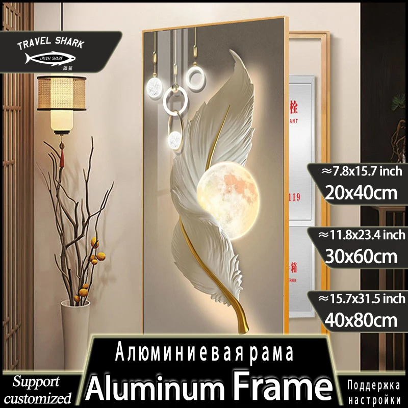 Modern Home Decorative Painting Of Electric Meter Box Hanging Posters Restaurant Decor Wall Art Mural Picture With Metal Frame