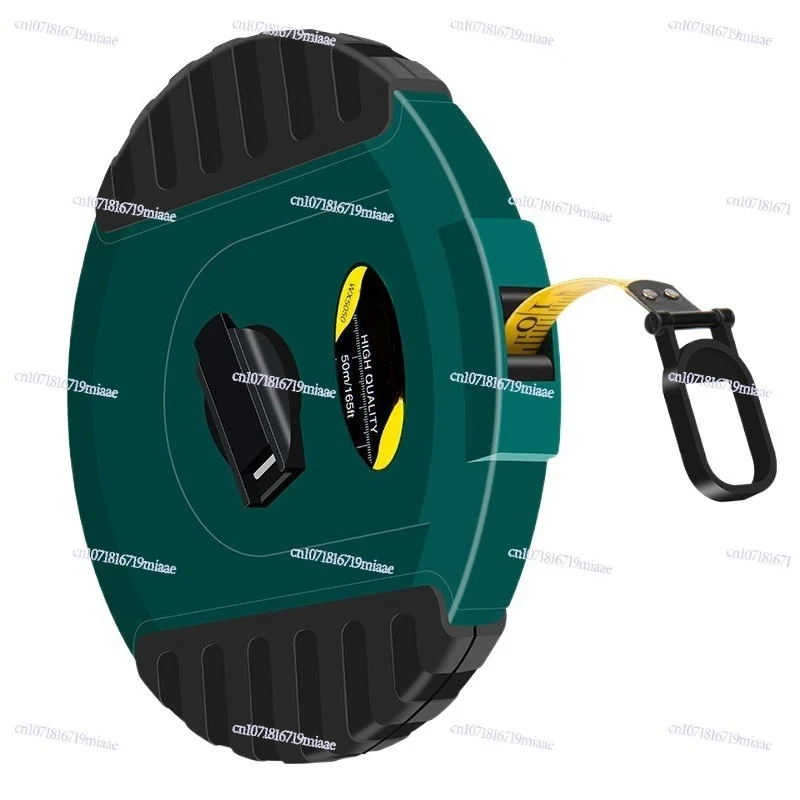 Fiber tape measure  10 20 30 40 50 meters Engineering high-precision rubber-coated disc measure