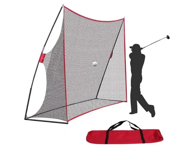 

Heavy Duty 10x7 Feet Golf Swing Net for Backyard Driving and Indoor Garage Practice Perfect Equipment for Any Golfer